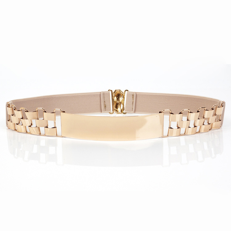 Cinturones/fajas de PU metálicos para mujer para bodas o fiestas