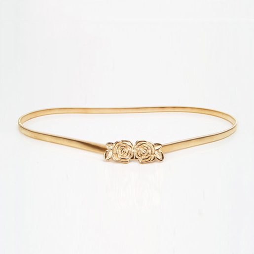 Elasticized Metal Wedding/Party With Flowers Belts/Sashes
