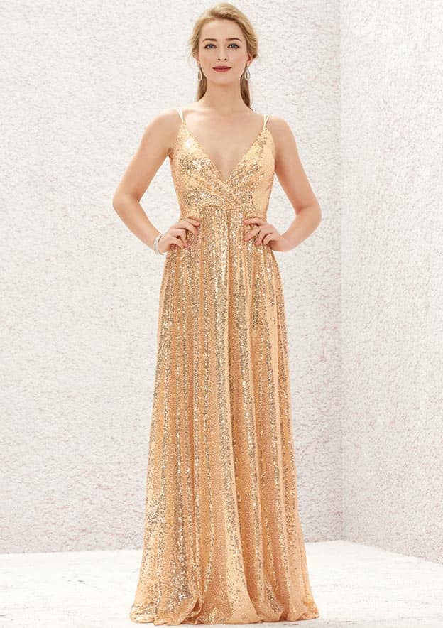 gold sequin bridesmaid dress Evening Dresses, Split Side Backless Prom Dresses, Long Mermaid Sequined Dresses, Custom Made Prom Dresses fg4941 this dress will make you feel confident and beautiful 16 Rose Gold Bridesmaid Dresses