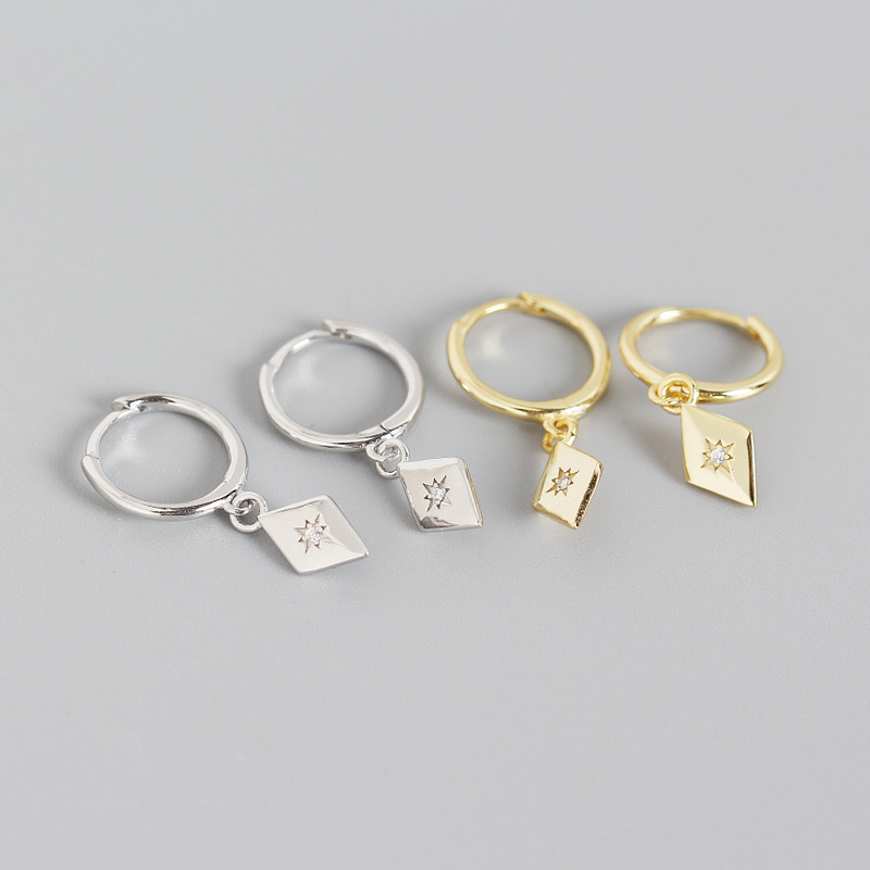 Elegant Exquisite Simple Girls' S925 Sliver Earrings
