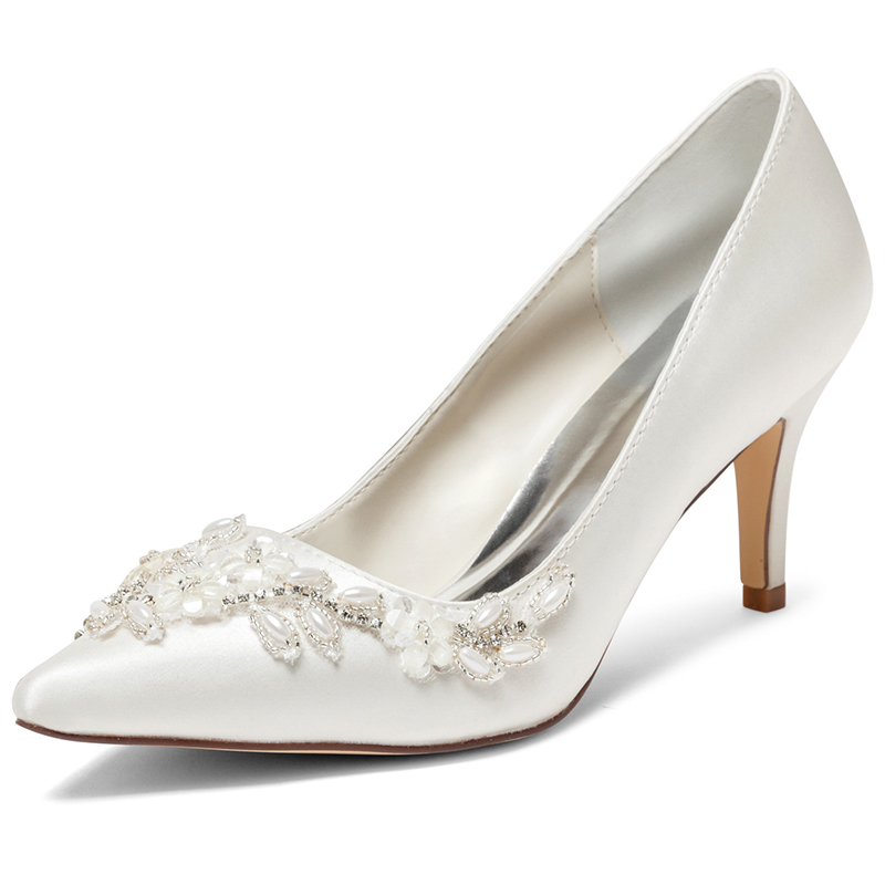 Charmeuse talons talon stiletto chaussures de mariage