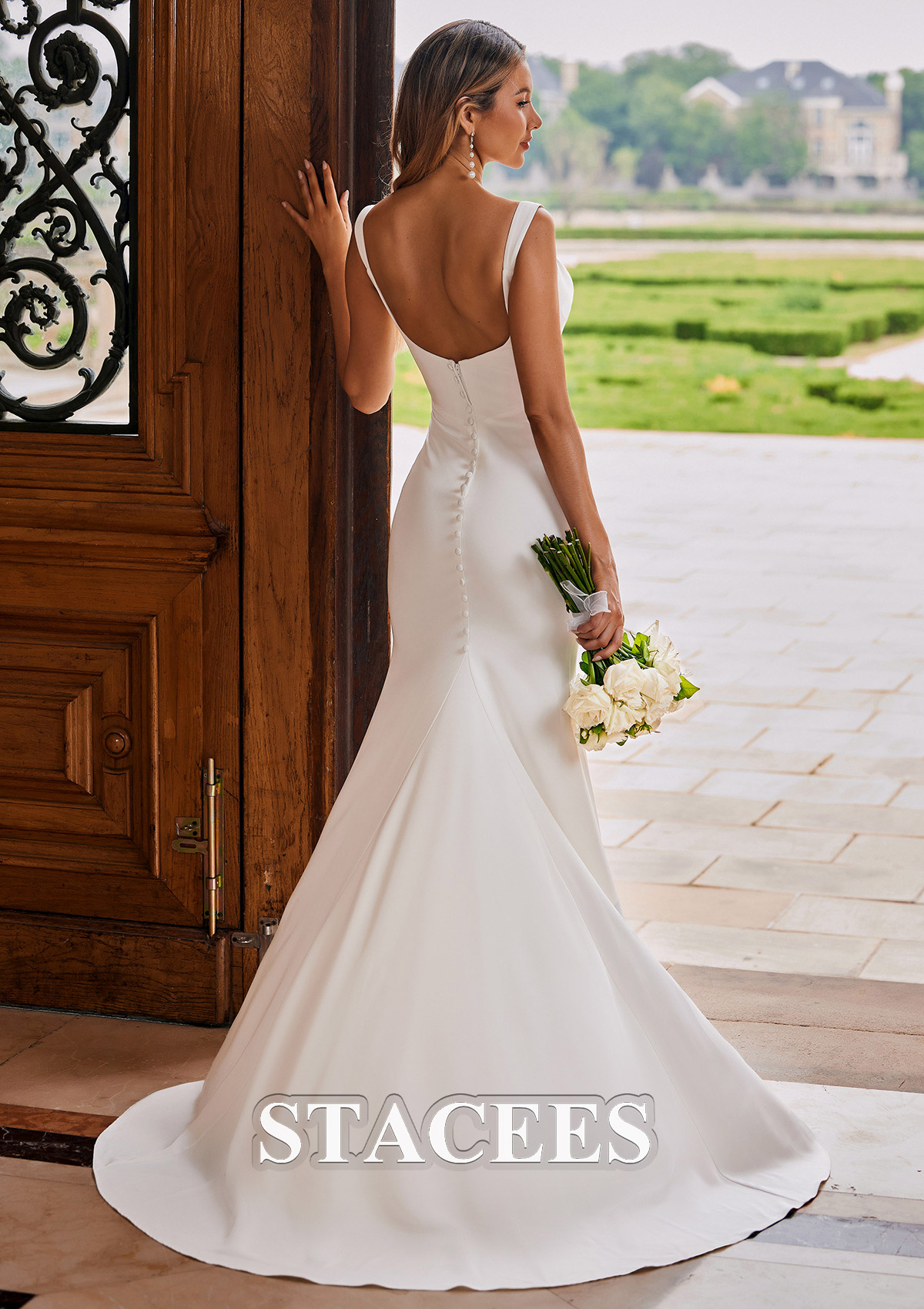 satin fishtail wedding dress Asymmetrical Crease Satin Fishtail Wedding Dress