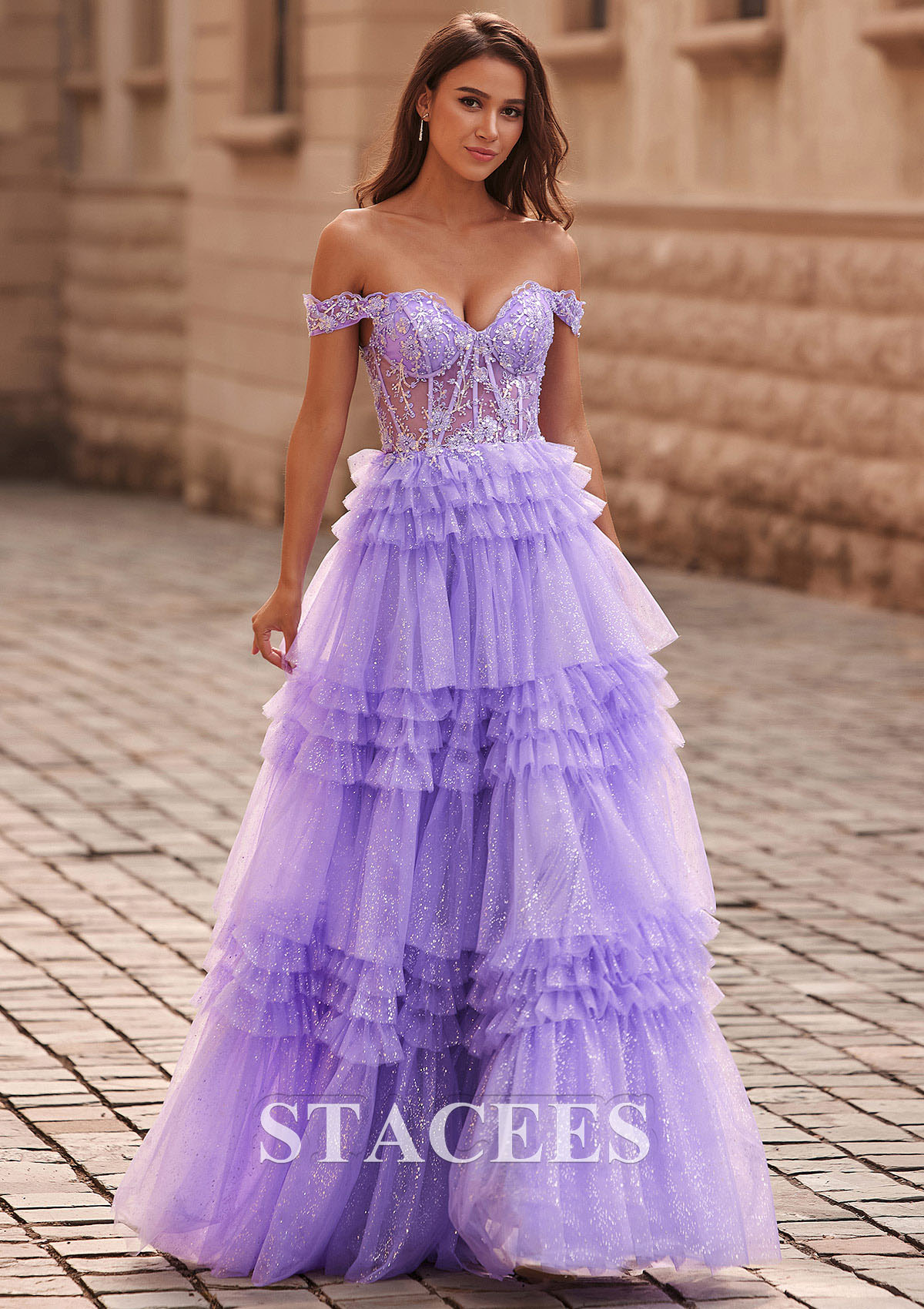 tulle semi formal dress DALPHINE Sequin Lace Tulle Frilly Party Semi Formal Dress Rose Gold / 2XL USA
