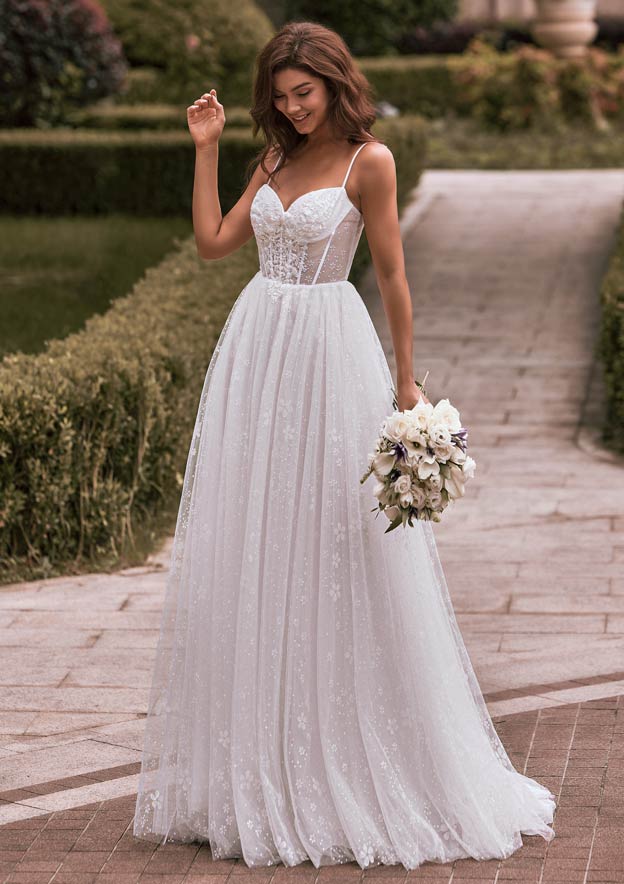 linear beading wedding dress Modern or Vintage? How Beaded Wedding Dresses Suit Every Bridal Style