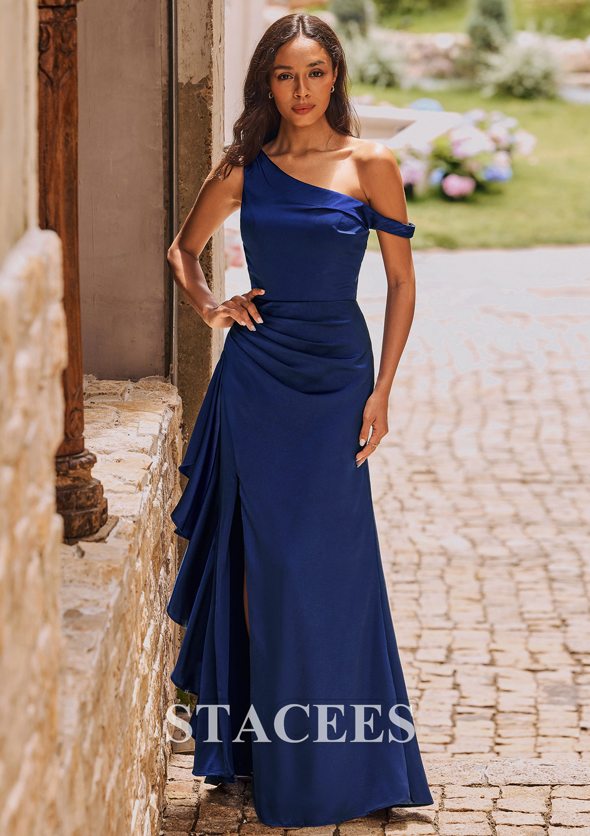 one shoulder tight dress Chic One-shoulder Bandage Dress Midi Tight Dress