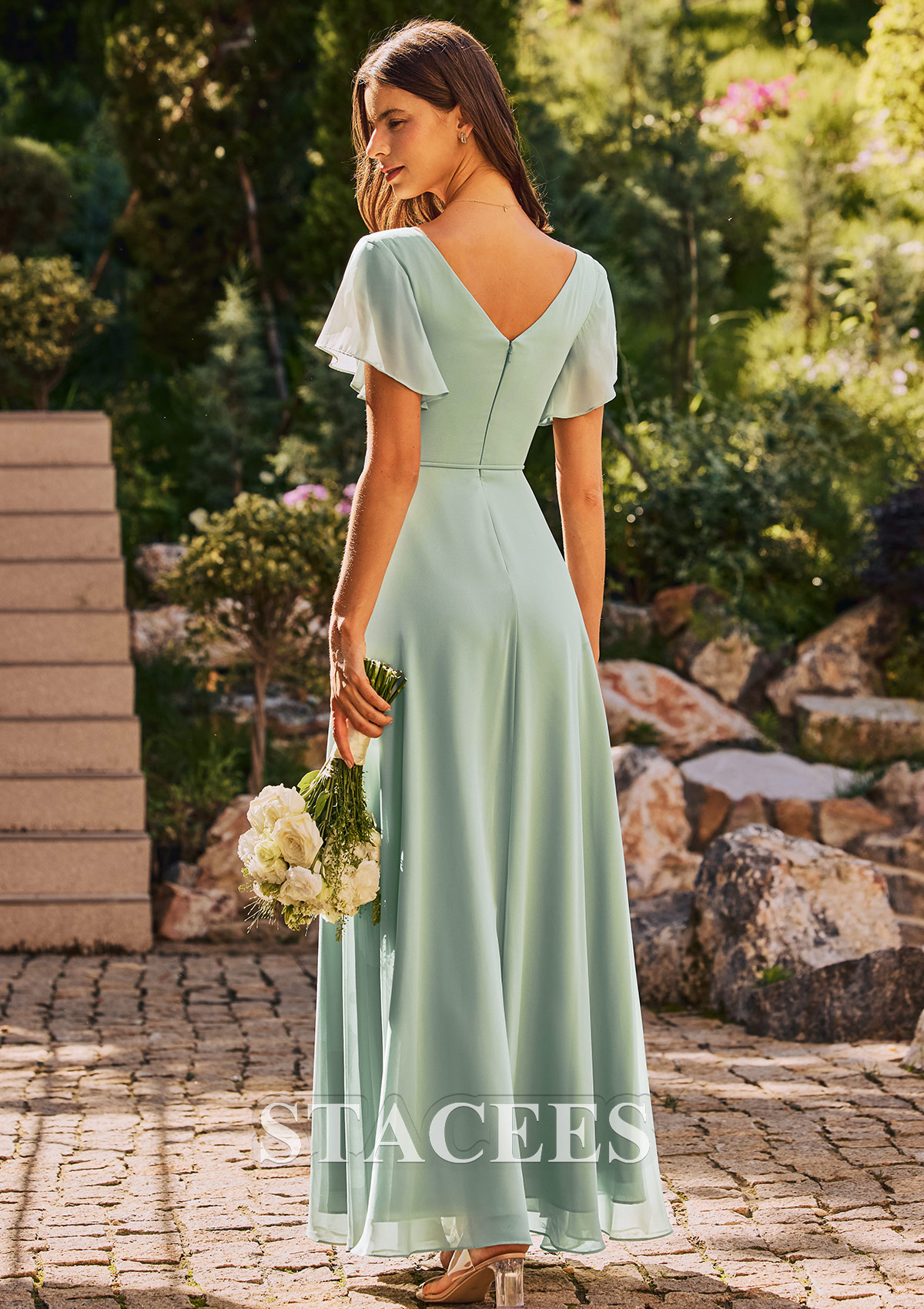 faux wrap pleated chiffon bridesmaid dress Amazon.com: Monkidoll Women's V-Neck Bridesmaid Dresses Long Sleeve Chiffon Faux-Wrap Formal Dress with Slit Burgundy : Clothing, Shoes & Jewelry