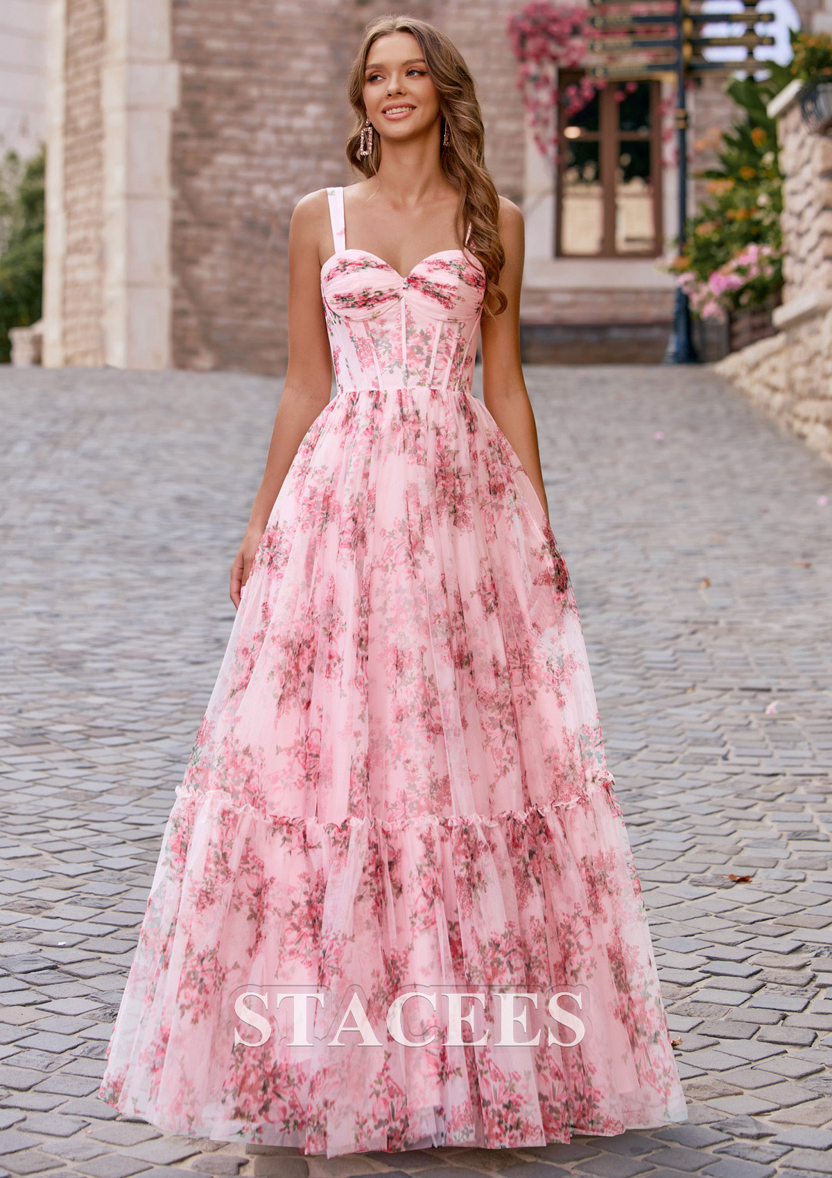 a line sweetheart floor length dress Off the Shoulder Pink Tulle Long Prom Dresses, Off Shoulder Pink Tulle Long Formal Evening Dresses, US 12 / Pink as Pics / No Rush