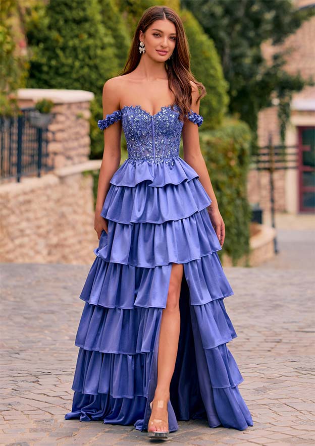 ruffle off shoulder dress White Satin Mini Dress with Ruffles