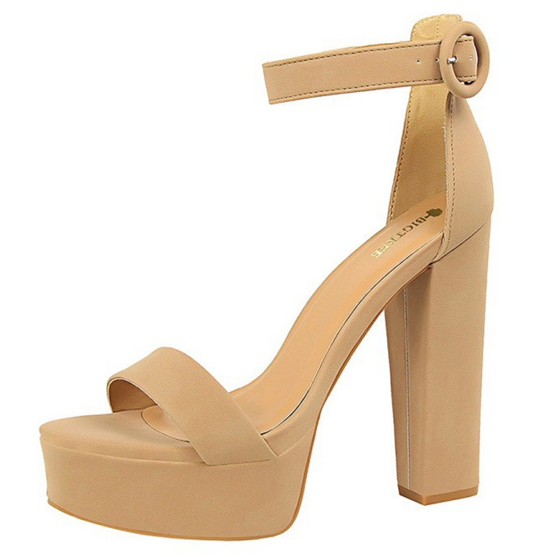 Femmes suède talons à bout ouvert sandales escarpins remise du diplôme chaussures de mode