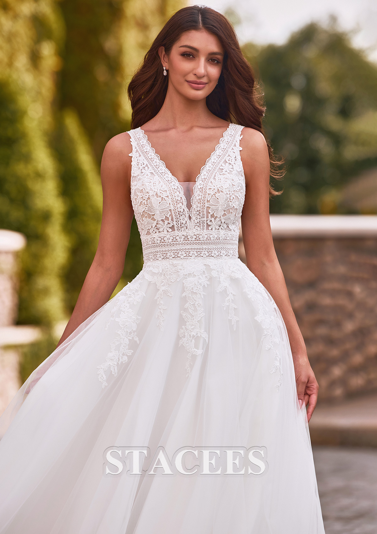 see through corset ball gown wedding dress Luxury Sheer Tulle Corset Illusion Bodice 3 Sleeves Shiny Bridal Gown Dress 44