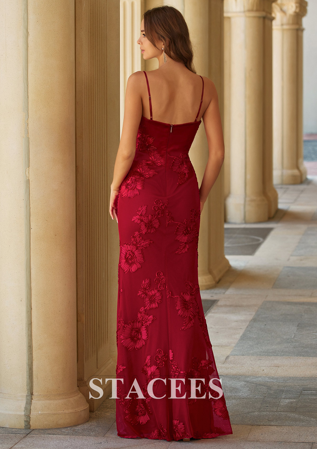 red lace fitted dress Red Lace Dress, Bridesmaid Dress, Wedding Guest, Mermaid Dress, Lace Style,  Owambe, Aso Ebi Dress, Women Dress, Prom Dress, Evening Dress