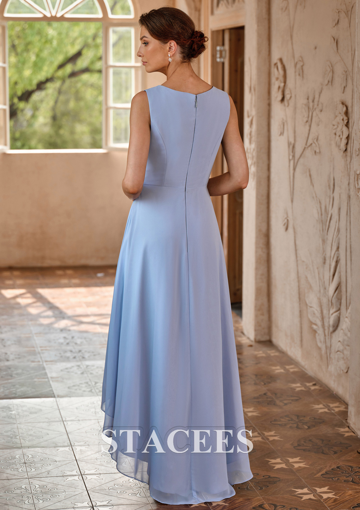 asymmetrical dresses for mother of the bride Asymmetrical A-Line High Low V Neck Mother of the Bride Dress
